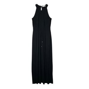 black silk wrap dress Black Satin Pleated V-Neck Maternity Maxi Dress  PinkBlush